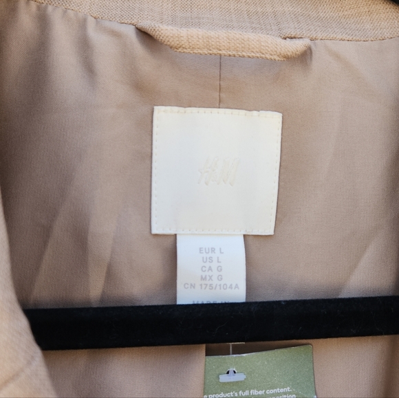 H&M Double Breasted Tan Blazer - Picture 4 of 6